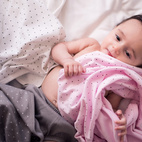 Babyblanket grey dotty GOTS