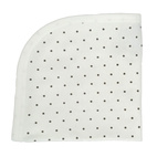 Blankies white dotty pack of 3 GOTS