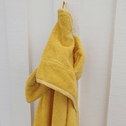 Hooded towel rabbit sun yellow GOTS