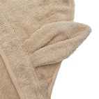 Hooded towel rabbit sand GOTS