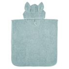 Badponcho rabbit ice blue GOTS