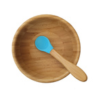 Bamboo bowl blue