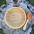 Bamboo bowl orange