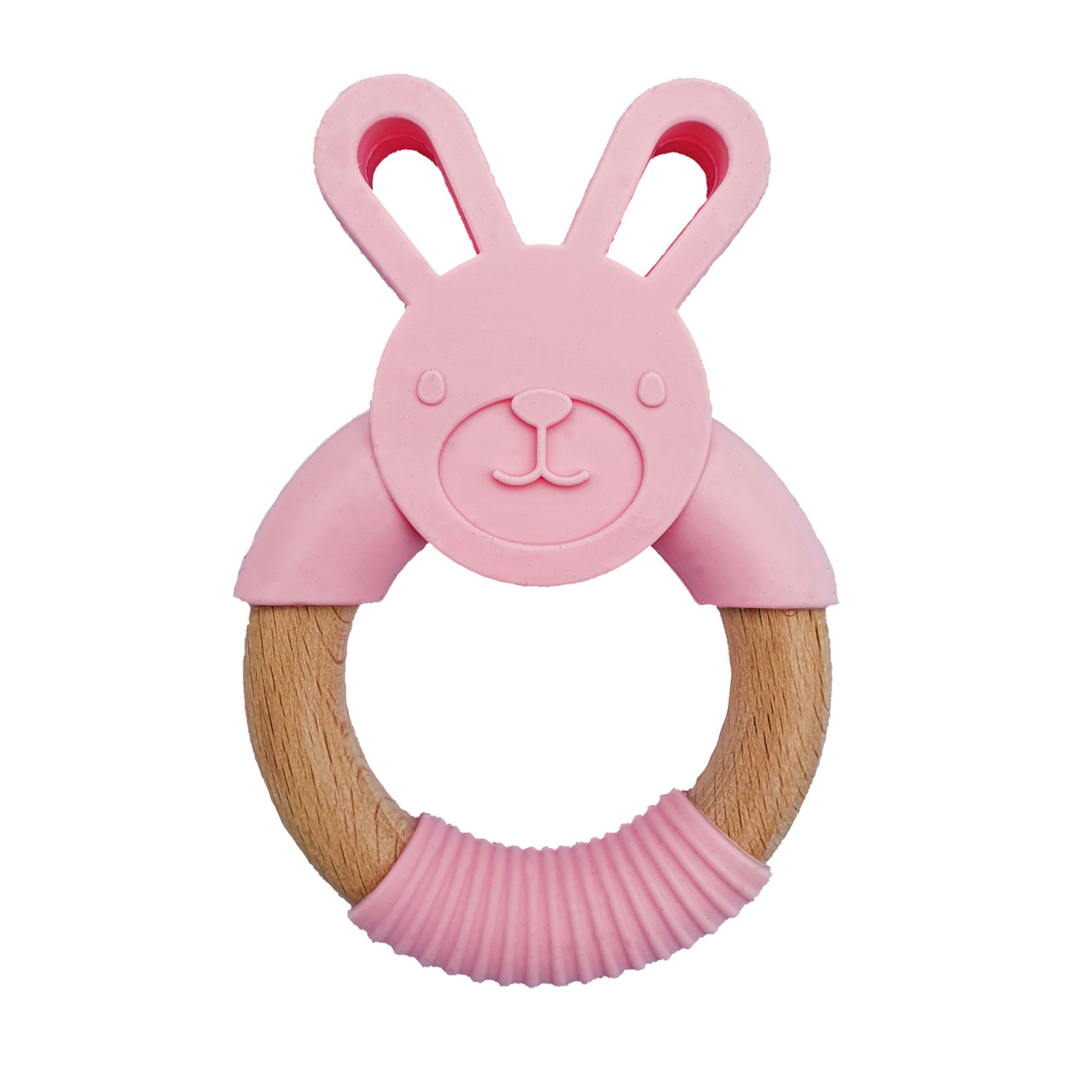 Teether rabbit pink