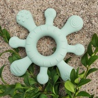 Teether coral cameo green