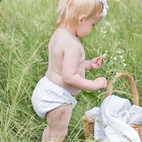 Bloomers pack of 2 white/pink dotty 0-3 months