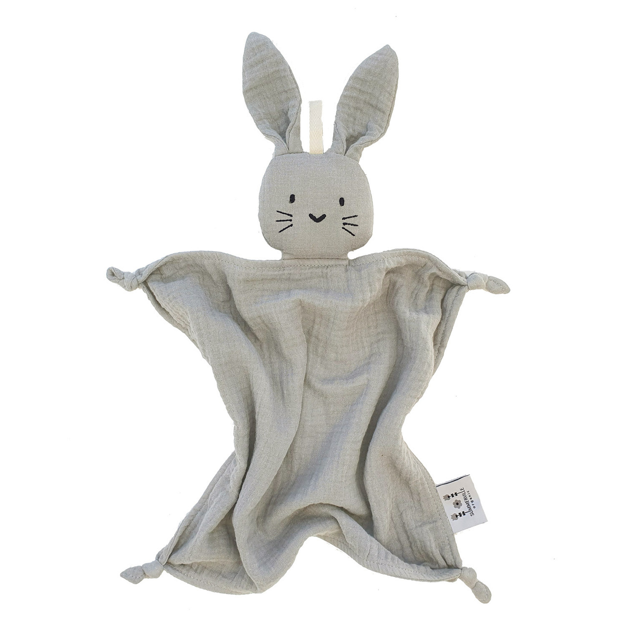 Cuddly rabbit silver grey GOTS