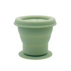 Snack pot silikon cameo green