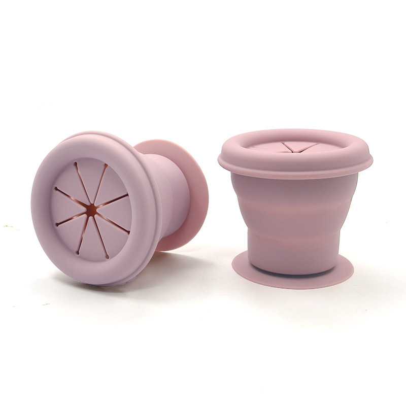 Snack pot silicone pale mauve
