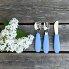 Kids cutlery stone blue