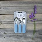 Kids cutlery stone blue