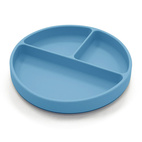 Plate divided silicone stone blue