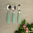 Kids cutlery cameo green