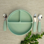 Kids cutlery cameo green