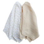 Muslin 2-pack petal sandshell GOTS