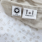 Muslin 2-pack petal silver grey GOTS