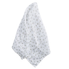 Muslin petal silver grey GOTS