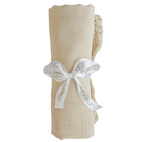 Crinkle blanket lace sandshell GOTS