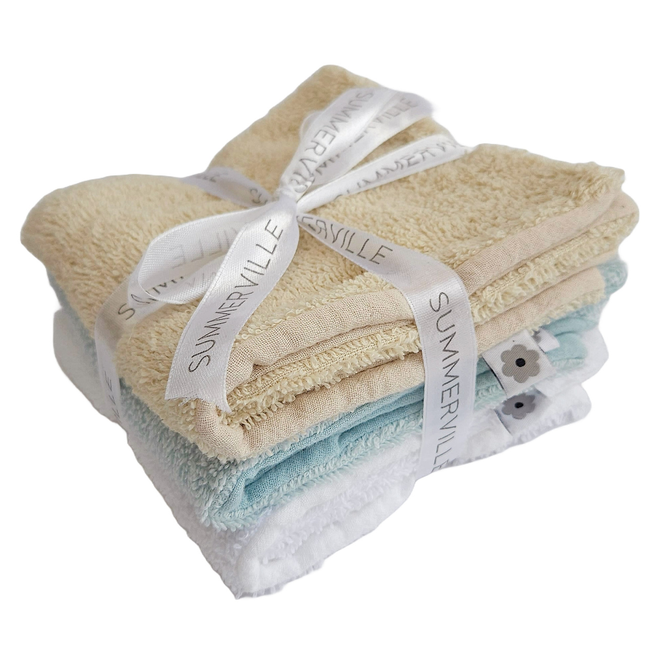 Baby multi cloths 3-pack Beach GOTS