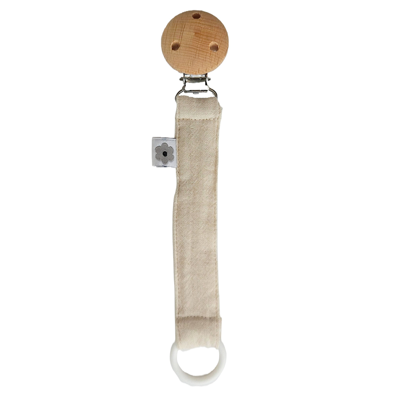 Pacifier clip sandshell