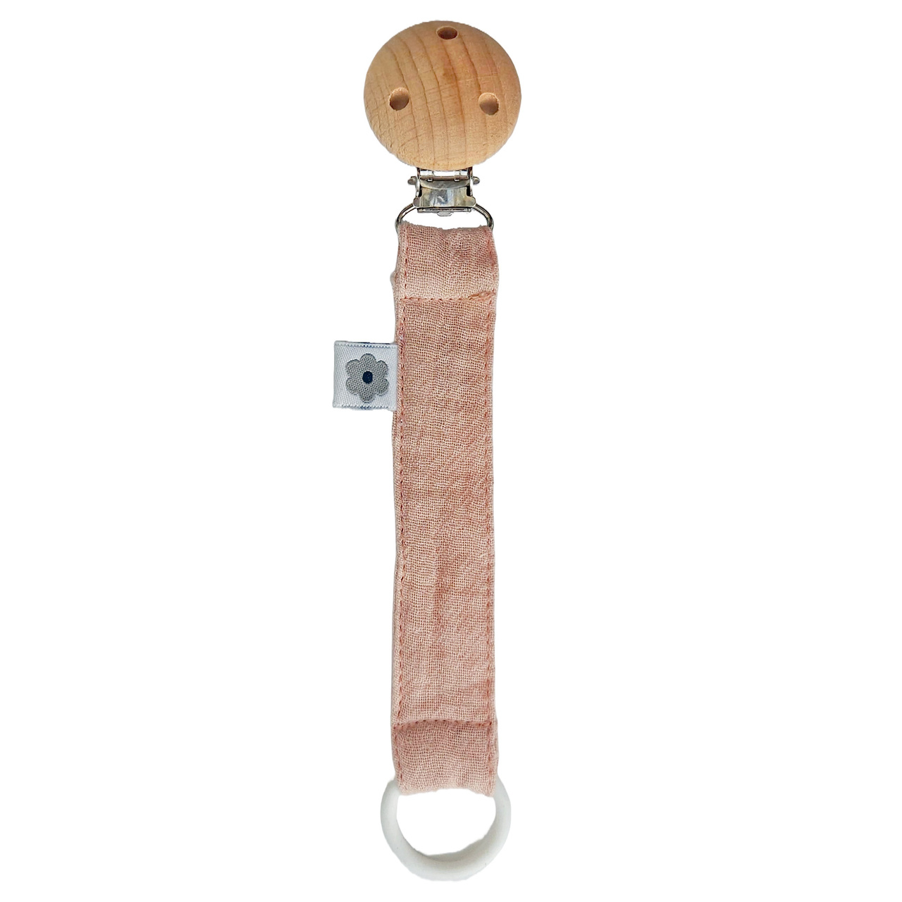 Pacifier clip peachy