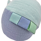 Mjuk bollskallra kanin ice blue