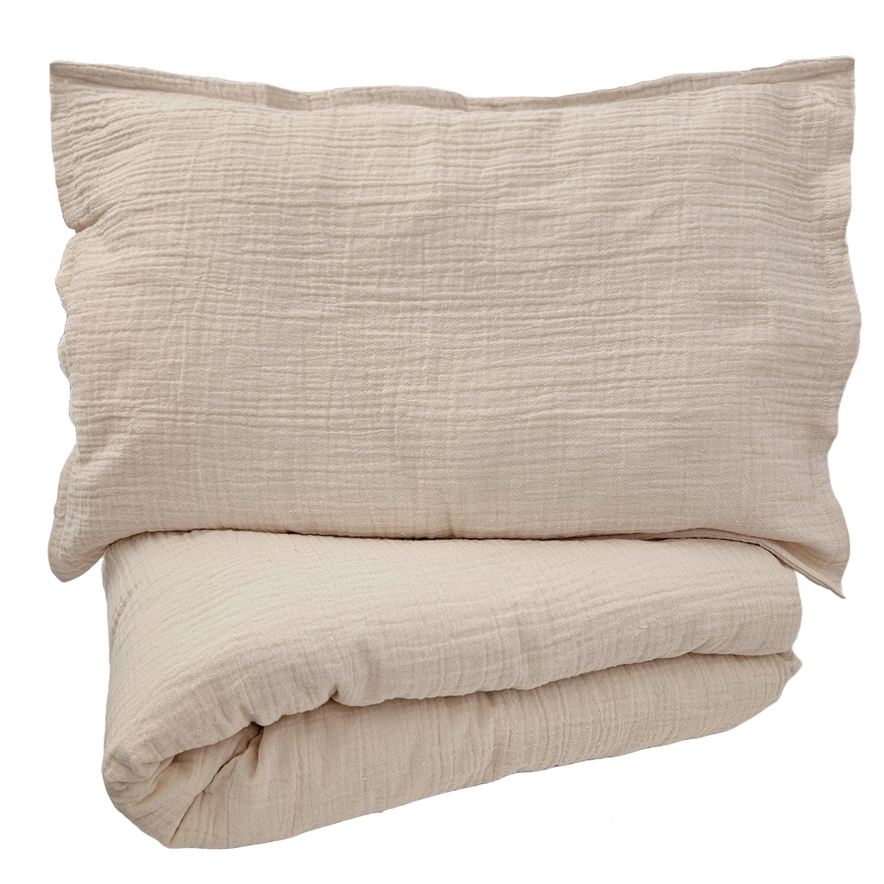 Bedding set large sandshell GOTS