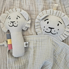 Presentset: Lion silver grey