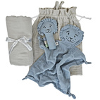 Presentset: Lion dusty blue