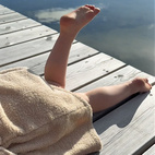Bath robe rabbit sand 74/80 GOTS