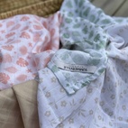 Muslin tropical green GOTS
