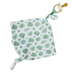 Pacifier cloth 2-pack tropical green GOTS
