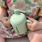 Sippy cup silicone 250 ml cameo green