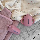 Sippy cup silicone 250 ml dusty rose
