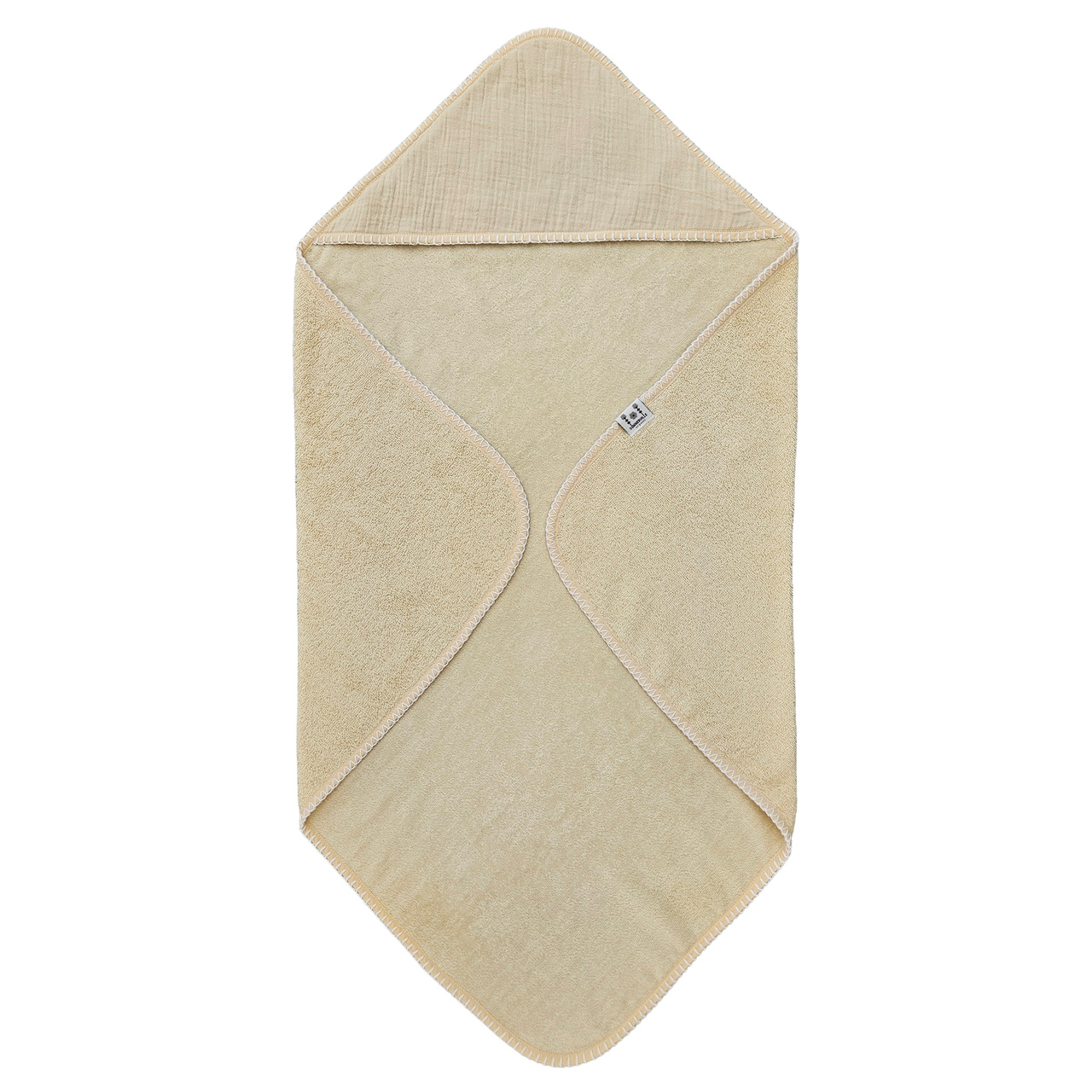 Badcape krinklad sandshell GOTS