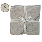 Badcape krinklad silver grey GOTS