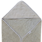 Badcape krinklad silver grey GOTS