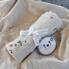 Crinkle blanket lace nostalgia GOTS