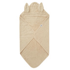 Hooded towel rabbit sandshell GOTS
