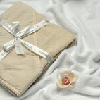 Badcape krinklad sandshell GOTS