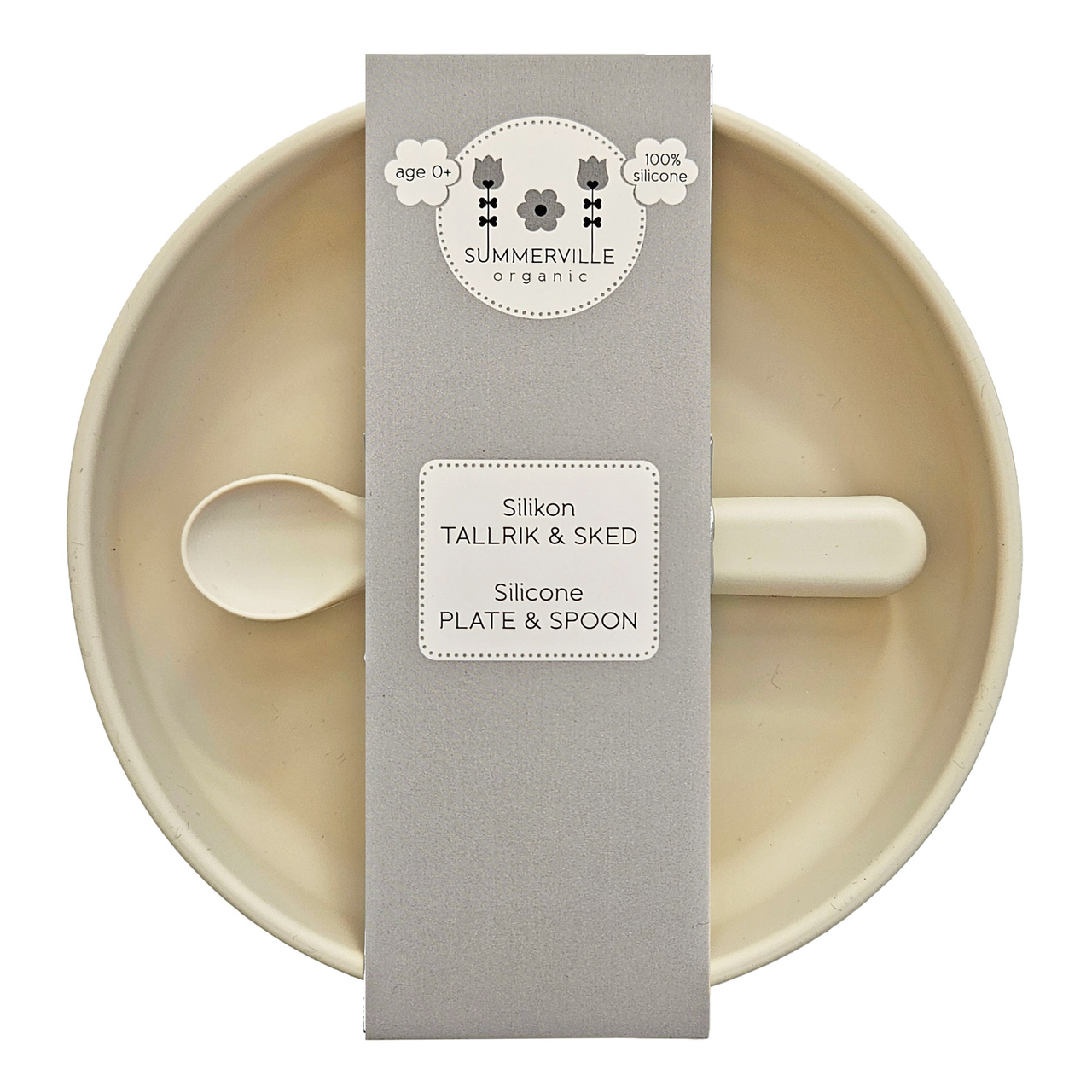 Plate and spoon silicone sandshell