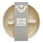 Plate and spoon silicone sandshell