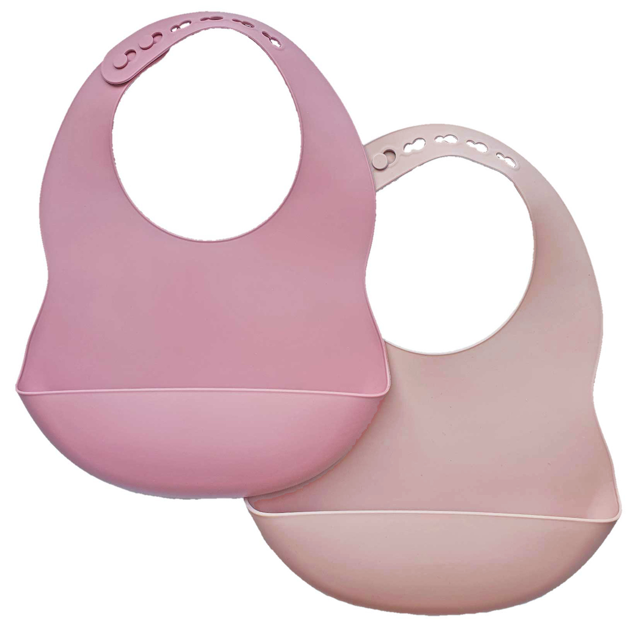 Haklapp silikon 2-pack rose-mauve