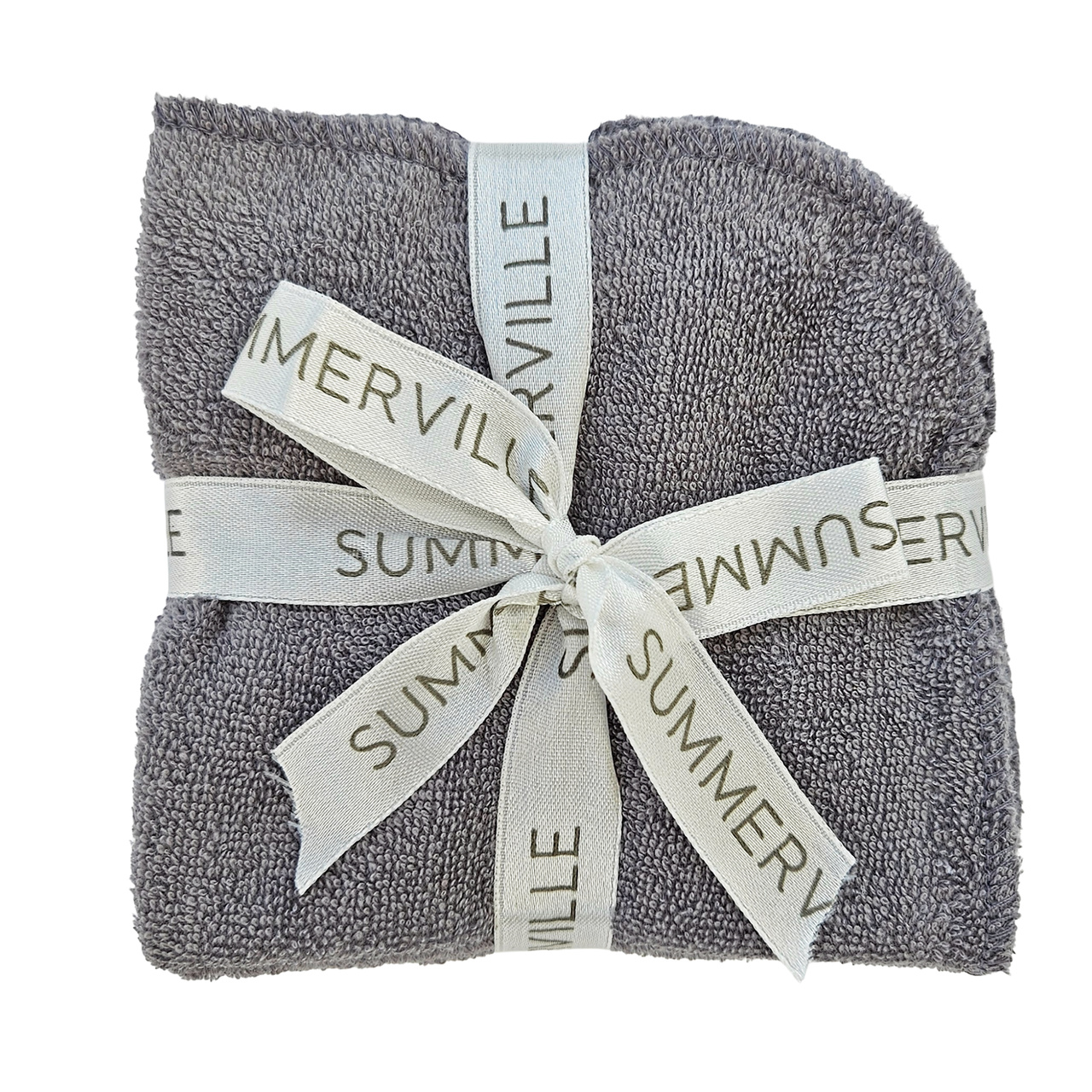 Washcloths 5 pcs grey GOTS