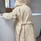 Bath robe sandshell 110/116 GOTS