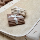 Washcloth 5 pcs sandshell GOTS