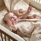 Crinkle blanket lace nostalgia GOTS