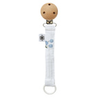 Pacifier clip muslin bluebell