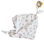 Pacifier cloth 2-pack blossom GOTS