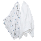 Muslin 2-pack bluebell GOTS